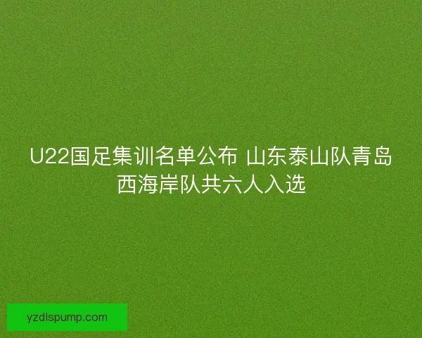 U22国足集训名单公布 山东泰山队青岛西海岸队共六人入选